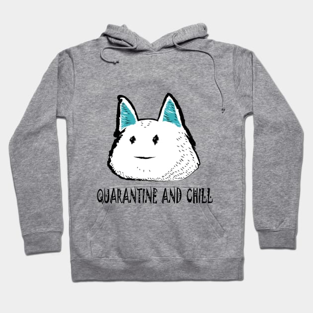 Quarantine and chill Hoodie by manal